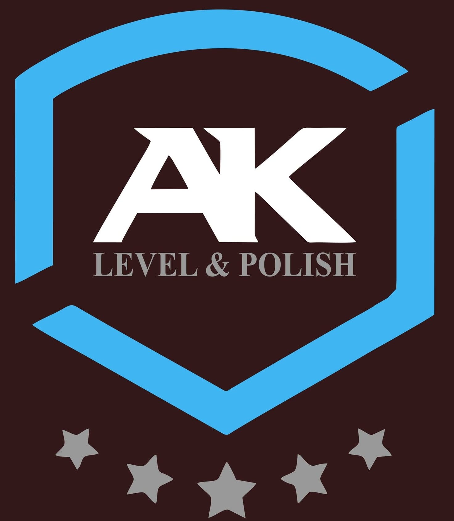 AK Level Polish Epoxy Toronto, logo for flooring tiles